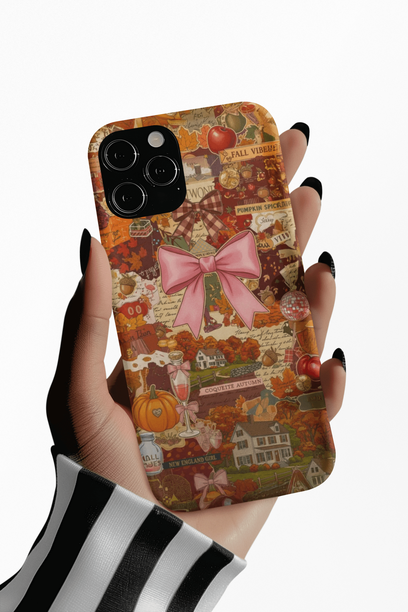New England fall Coquette Collage Cute Phone Case for Iphone 16 - | iPhone 15 Pro Max Case | iPhone 14 Case Iphone 13 12 11 10 9 8 7 X XS - Studio40ParkLane