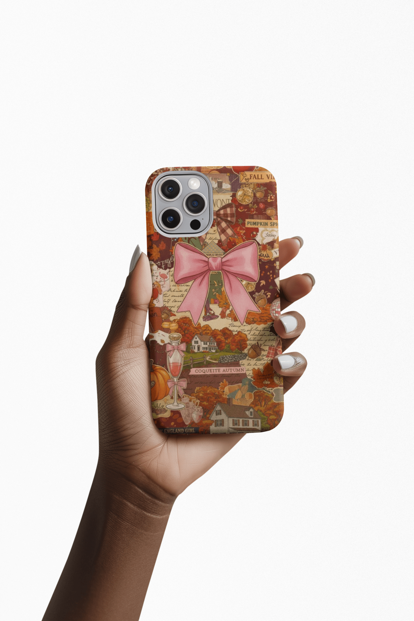 New England Fall Coquette Collage Tough Magsafe Cute Phone Cases for Iphone | iPhone 15 Pro Max Case, Iphone 14, Iphone 14 13 12 11 10 9 8 7 - Studio40ParkLane