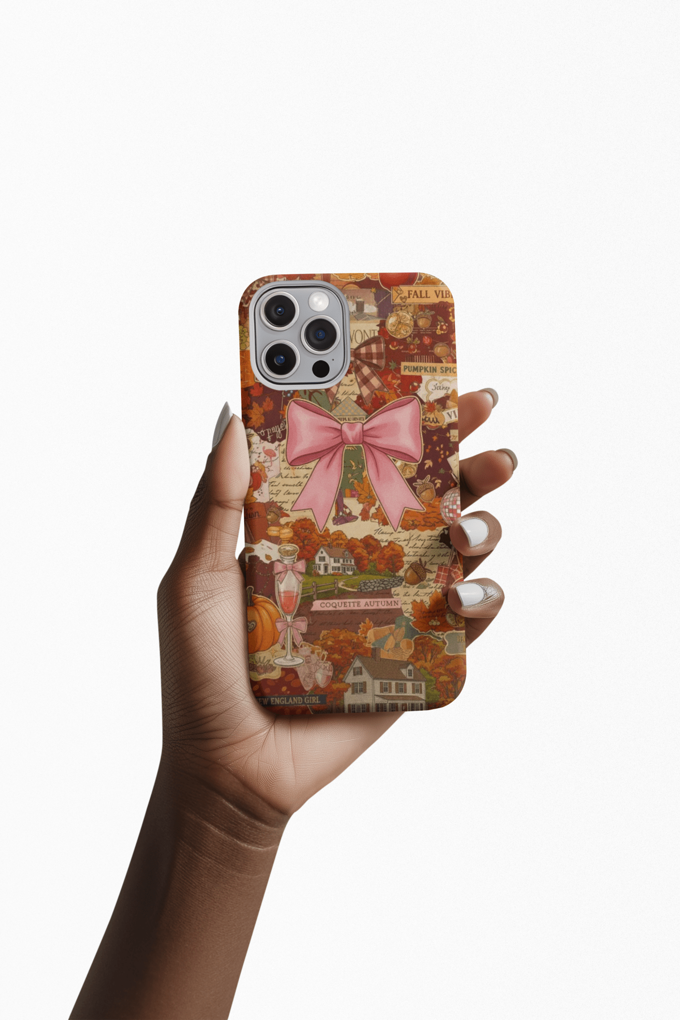 New England Fall Coquette Collage Tough Magsafe Cute Phone Cases for Iphone | iPhone 15 Pro Max Case, Iphone 14, Iphone 14 13 12 11 10 9 8 7 - Studio40ParkLane