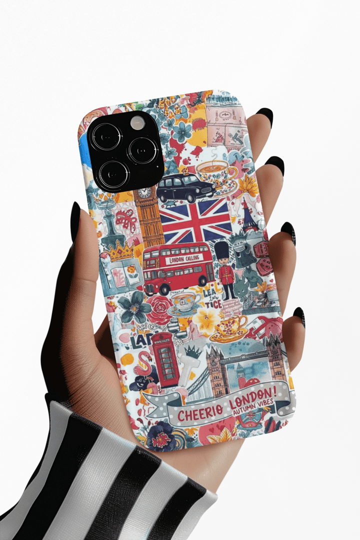 London England Coquette Collage Tough Magsafe Cute Phone Cases for Iphone | iPhone 17 Pro Max Case, Iphone 16, Iphone 15 14 13 12 11 10 9 - Studio40ParkLane