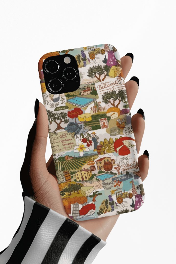 Italy Tuscany Coquette Collage Tough Premium Phone Case - For iPhone 17 Pro Max iPhone 16 Pro iPhone 15 Iphone 14 Plus 13 Pro 12 11 10 XR - Studio40ParkLane