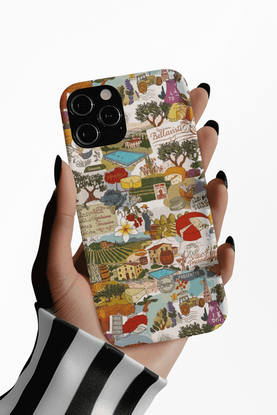 Slim Italy Tuscany Coquette Collage Cute Phone Case for Iphone 17 - | iPhone 16 Pro Max Case | iPhone 15 Case Iphone 14 13 12 11 10 9 8 7 - Studio40ParkLane