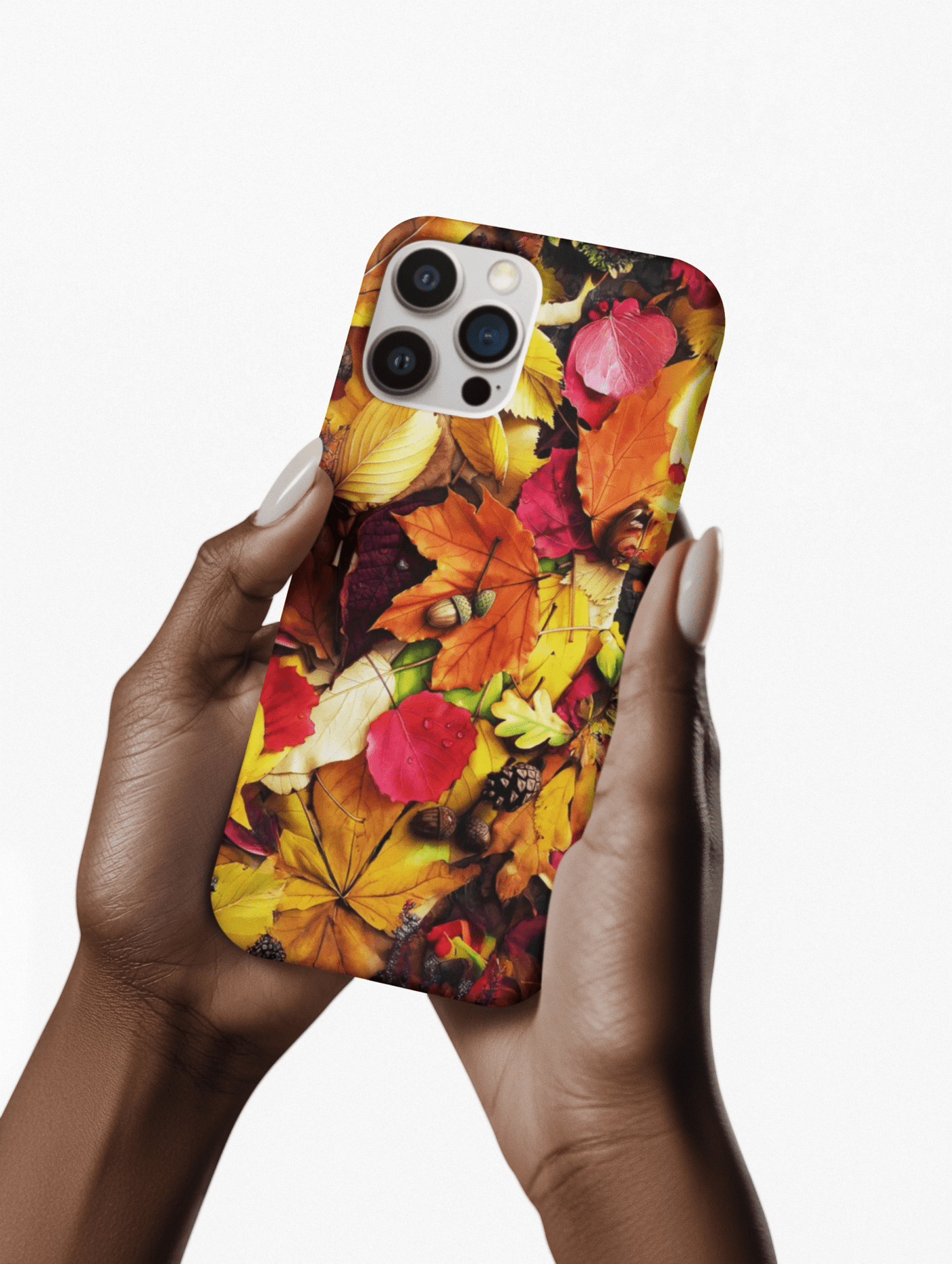 Aesthetic Tough Fall Leaves Foliage Premium Phone Case - For iPhone 17 Pro Max iPhone 16 Pro iPhone 15 Iphone 14 Plus 13 Pro 12 11 10 XR - Studio40ParkLane