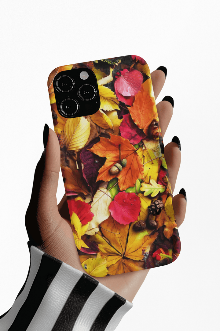 Aesthetic Tough Fall Leaves Foliage Premium Phone Case - For iPhone 17 Pro Max iPhone 16 Pro iPhone 15 Iphone 14 Plus 13 Pro 12 11 10 XR - Studio40ParkLane