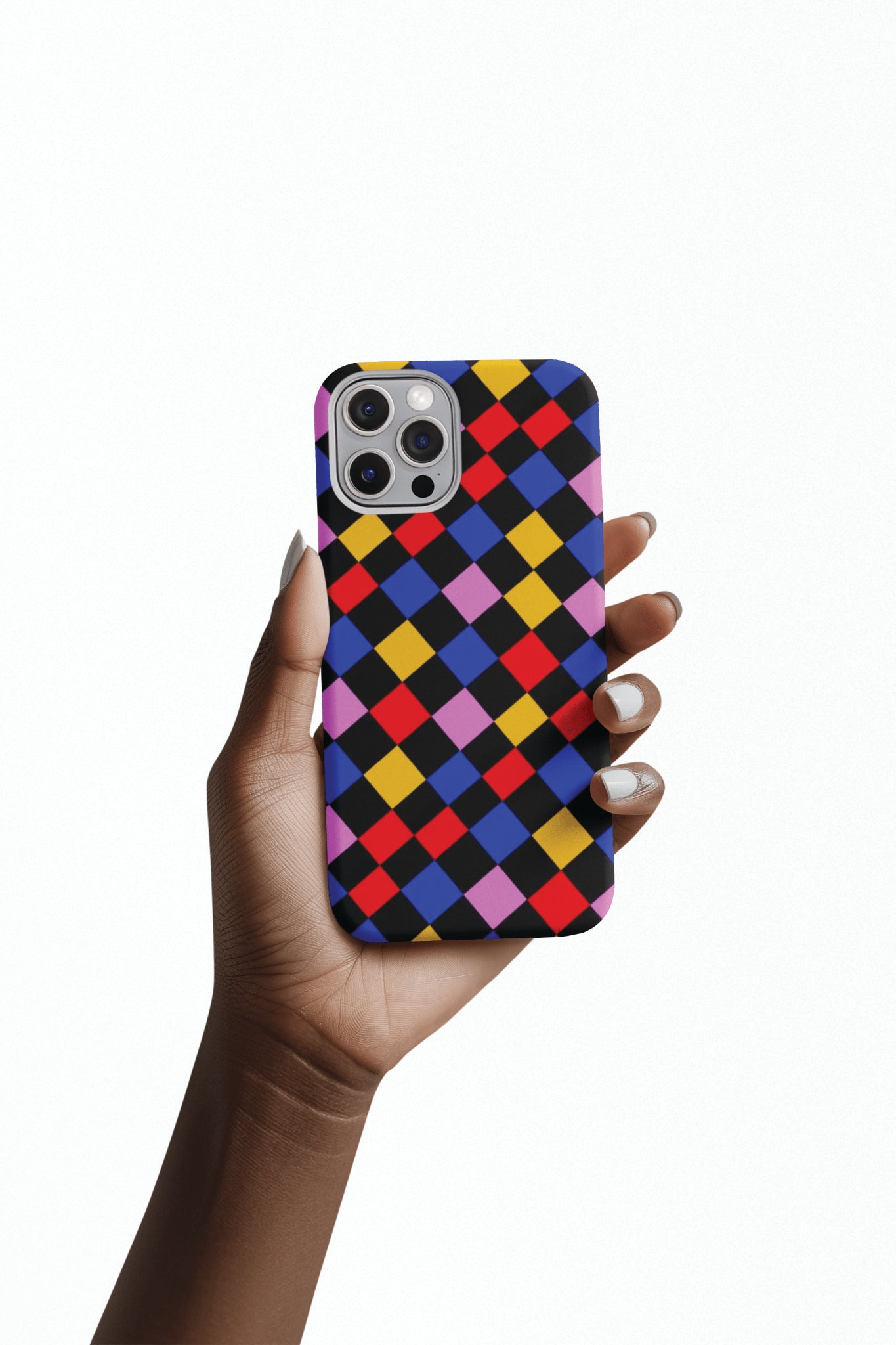 Colorful Checkerboard Cute Phone Case - Sleek Snap - for iPhone 16 15 14 13 12 11 Max Pro Plus Samsung Galaxy S24 S23 S22 S21 S20 Plus Ultra - Studio40ParkLane