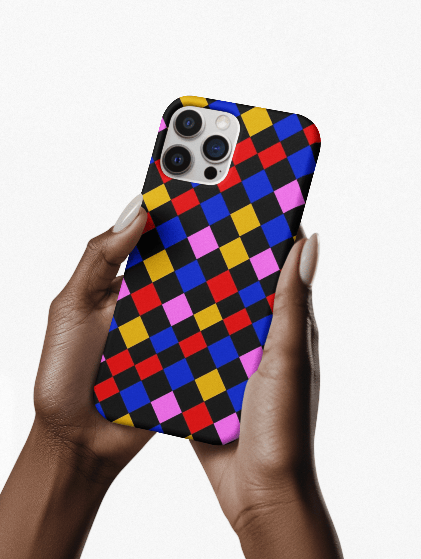 Aesthetic Colorful Checkerboard Tough Magsafe Phone Case - For iPhone 17 Pro Max iPhone 16 Pro iPhone 15 Iphone 14 Plus 13 Pro 12 11 Gift - Studio40ParkLane