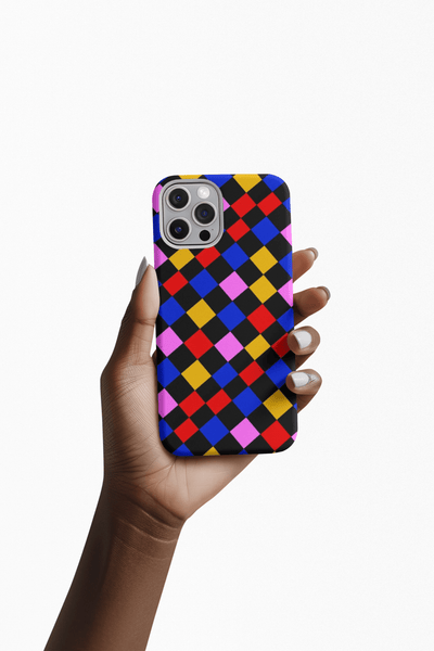 Aesthetic Colorful Checkerboard Tough Magsafe Phone Case - For iPhone 17 Pro Max iPhone 16 Pro iPhone 15 Iphone 14 Plus 13 Pro 12 11 Gift - Studio40ParkLane