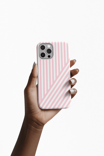 Custom Personalized Tough Phone Case - Aesthetic Stripes - For iPhone 17 Pro Max iPhone 16 Pro iPhone 15 Iphone 14 Iphone 13 Plus 13 12 11 - Studio40ParkLane