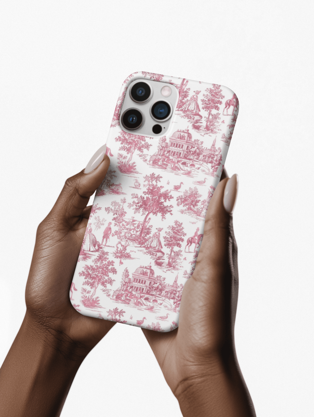 French Pink Toile Magsafe Cute Phone Case for Iphone Gift for Her, iPhone 16 Case | iPhone 15 Pro Max Case, Iphone 14, Iphone 14 Pro Max, Iphone 13, Iphone 12 - Studio40ParkLane