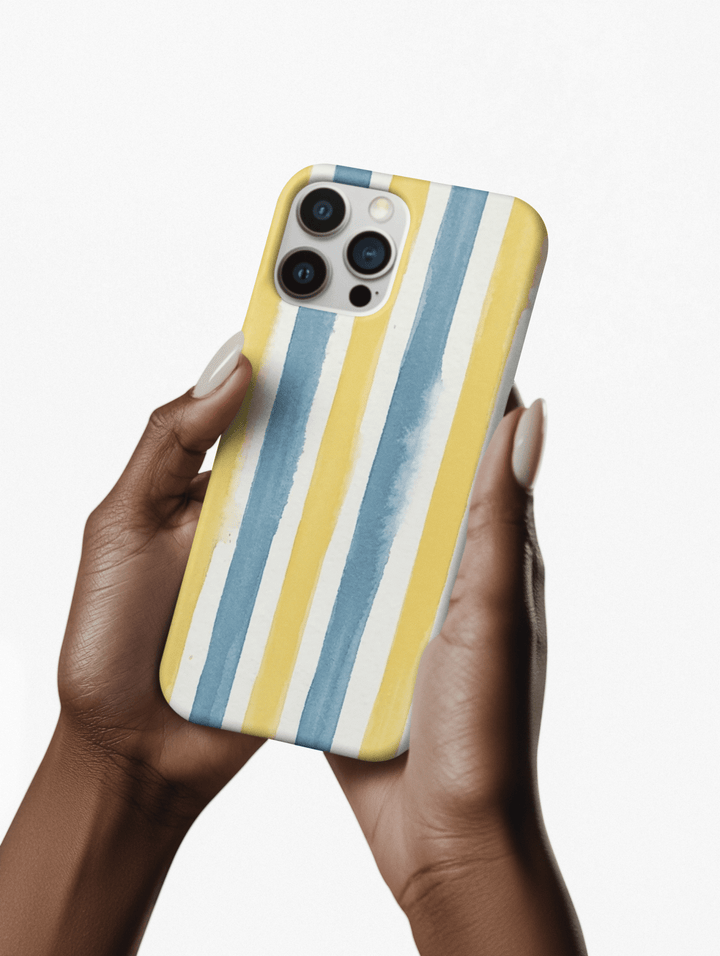 Tough Cute Yellow Stripes Phone Case, for IPhone 17 Pro Max | Iphone 17 Air, Iphone 16, IPhone 15, 14 13 12, Samsung Galaxy S26, S25, S24, S23 - Studio40ParkLane