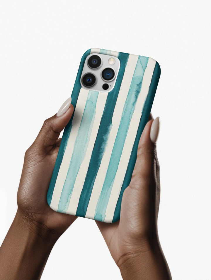 Tough Cute Green Stripes Phone Case, for IPhone 17 Pro Max | Iphone 17 Air, Iphone 16, IPhone 15, 14 13 12, Samsung Galaxy S26, S25, S24, S23