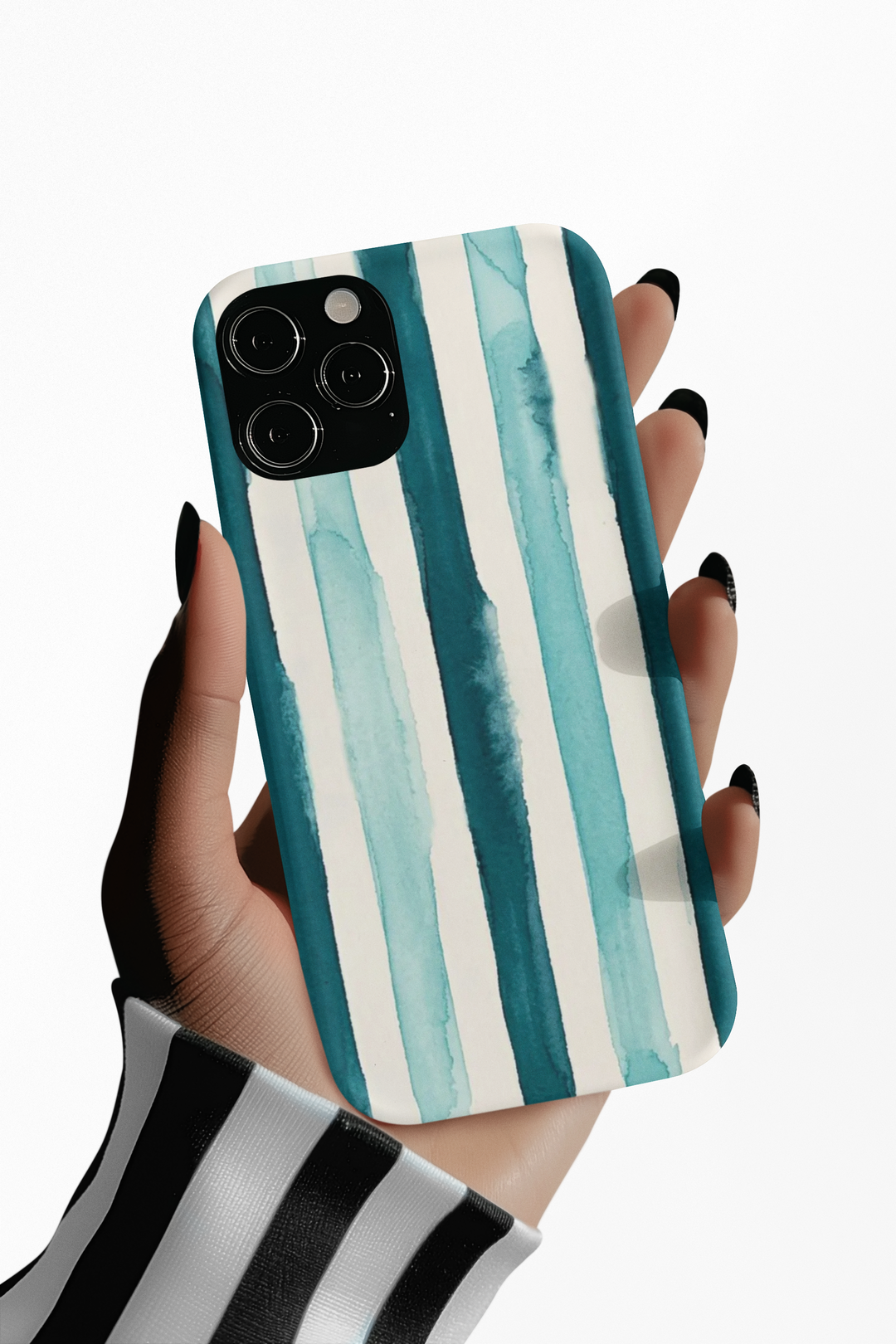 Tough Cute Green Stripes Phone Case, for IPhone 17 Pro Max | Iphone 17 Air, Iphone 16, IPhone 15, 14 13 12, Samsung Galaxy S26, S25, S24, S23