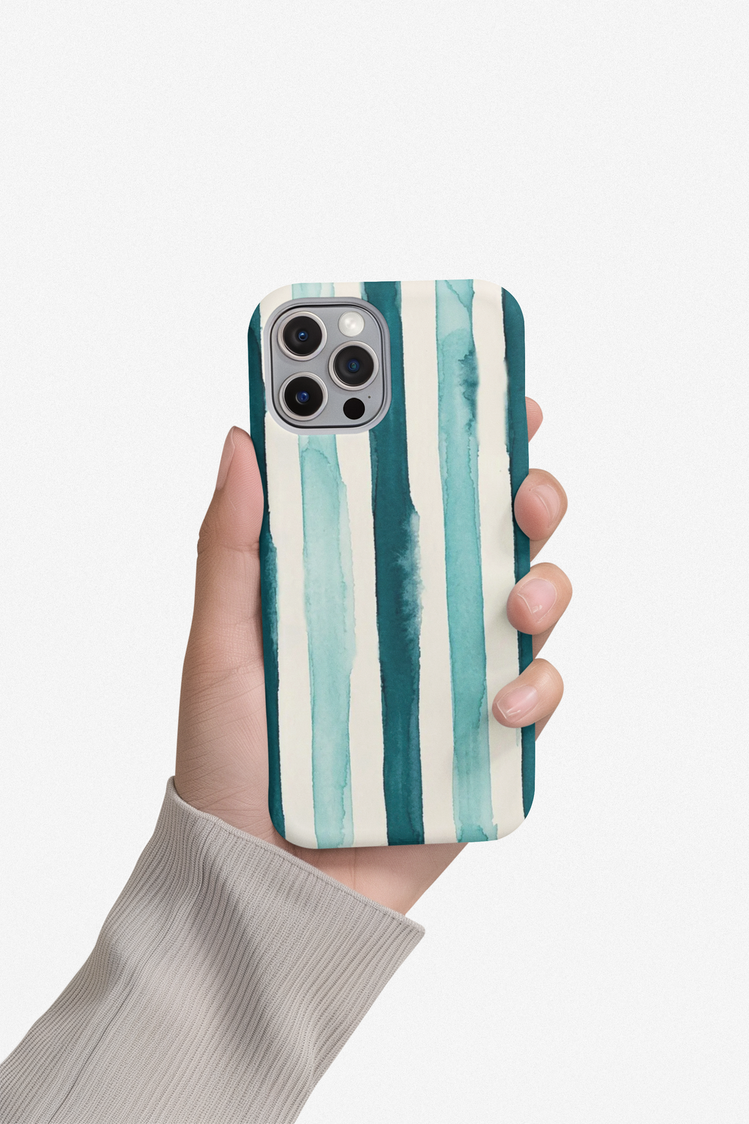 Tough Cute Green Stripes Phone Case, for IPhone 17 Pro Max | Iphone 17 Air, Iphone 16, IPhone 15, 14 13 12, Samsung Galaxy S26, S25, S24, S23