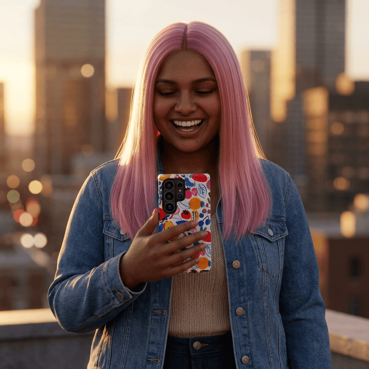 Summer Fruit Cute Tough Phone Case - For Apple iPhone Case 17, 16, 15 Pro Max, 14 Plus, 13 Pro, 12, Samsung Galaxy S26, S25, S24 Plus Ultra - Studio40ParkLane