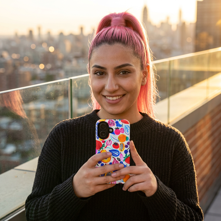 Summer Fruit Cute Tough Phone Case - For Apple iPhone 17, 16 Pro Max, 15 Pro Max, 14 Plus 13 Pro 12, Samsung Galaxy S26, S25, S24 Plus Ultra