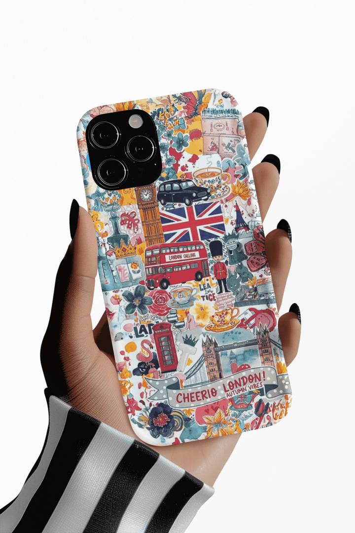 London England Coquette Collage Tough Magsafe Cute Phone Cases for Iphone | iPhone 17 Pro Max Case, Iphone 16, Iphone 15 14 13 12 11 10 9 - Studio40ParkLane