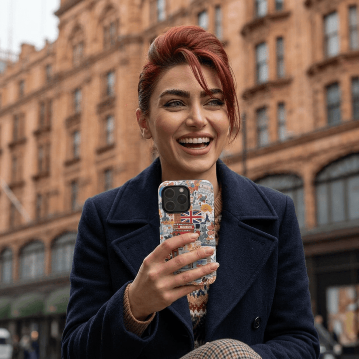 London England Coquette Collage Tough Magsafe Cute Phone Cases for Iphone | iPhone 17 Pro Max Case, Iphone 16, Iphone 15 14 13 12 11 10 9 - Studio40ParkLane