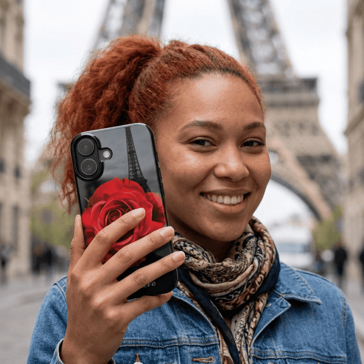 Slim Custom Personalized Red Rose Flowers Gift for Her Cute Phone Cases for Iphone 16 Pro Max | iPhone 15 Case | iPhone 15 Pro Max Case, Iphone 14, Iphone 14 Pro Max, Iphone 13 12 11 8 7 - Studio40ParkLane