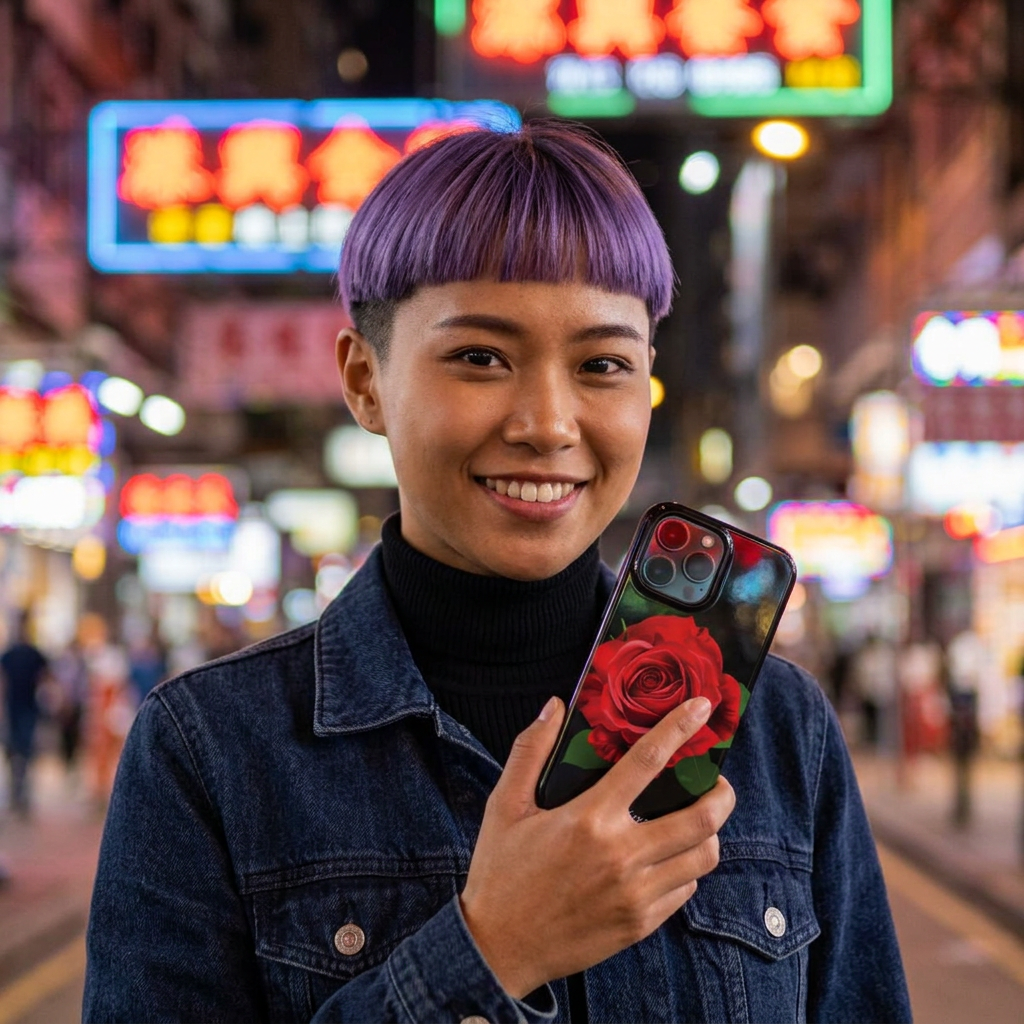 Slim Custom Personalized Red Rose Flowers Gift for Her Cute Phone Cases for Iphone 16 Pro Max | iPhone 15 Case | iPhone 15 Pro Max Case, Iphone 14, Iphone 14 Pro Max, Iphone 13 12 11 8 7 - Studio40ParkLane