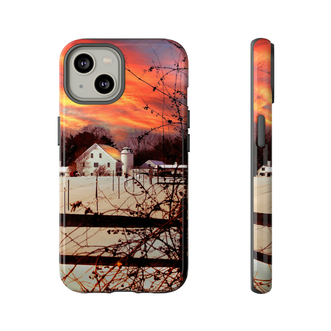 Cool Phone Case | Winter Sunset, For iPhone 15 Case | iPhone 15 Pro Case, Iphone 14 Case, Iphone 14 Pro Max Case, Protective Iphone Case - Studio40ParkLane