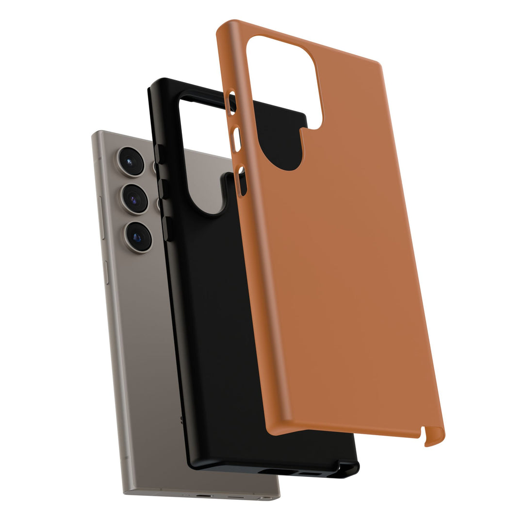 Premium Tough Rusty Brown Orange Gift for Her Cute Phone Cases for Samsung S25 S24, S23, S22, S21, Iphone, 16, 15, 14, 13 Pro Max Ultra - Studio40ParkLane