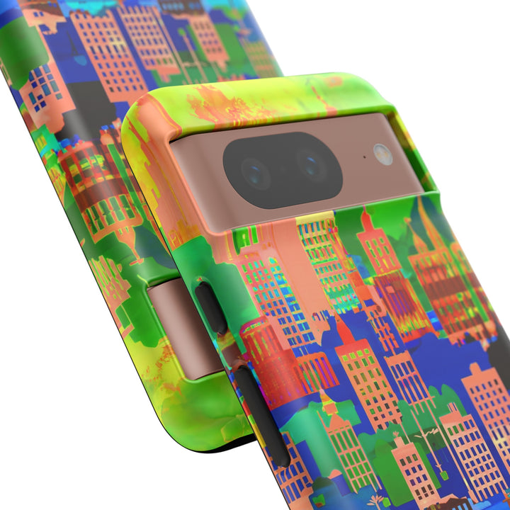 Cute Samsung Case | Cool Iphone Case | Summer City Skyline, Samsung S24, S23, S22, S21, IPhone 15 Case | Iphone 14 Case, Iphone 13 Case - Studio40ParkLane