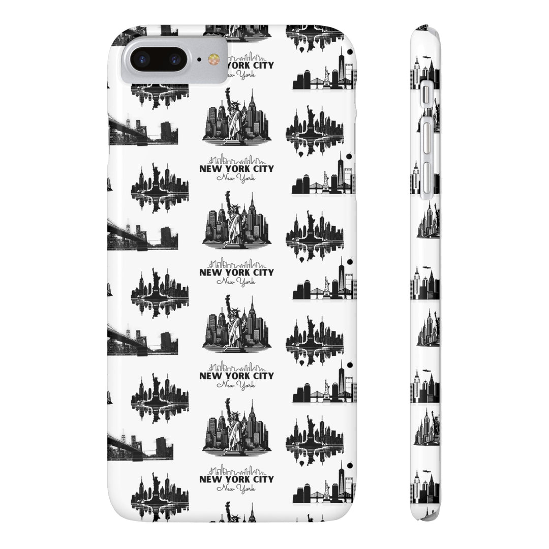 Slim New York Skyline Collage Coquette Gift for Her Cute Phone Cases for Iphone 16 Pro Max | iPhone 15 Case | iPhone 15 Pro Max Case, Iphone 14, Iphone 14 Pro Max, Iphone 13 12 11 8 7 - Studio40ParkLane