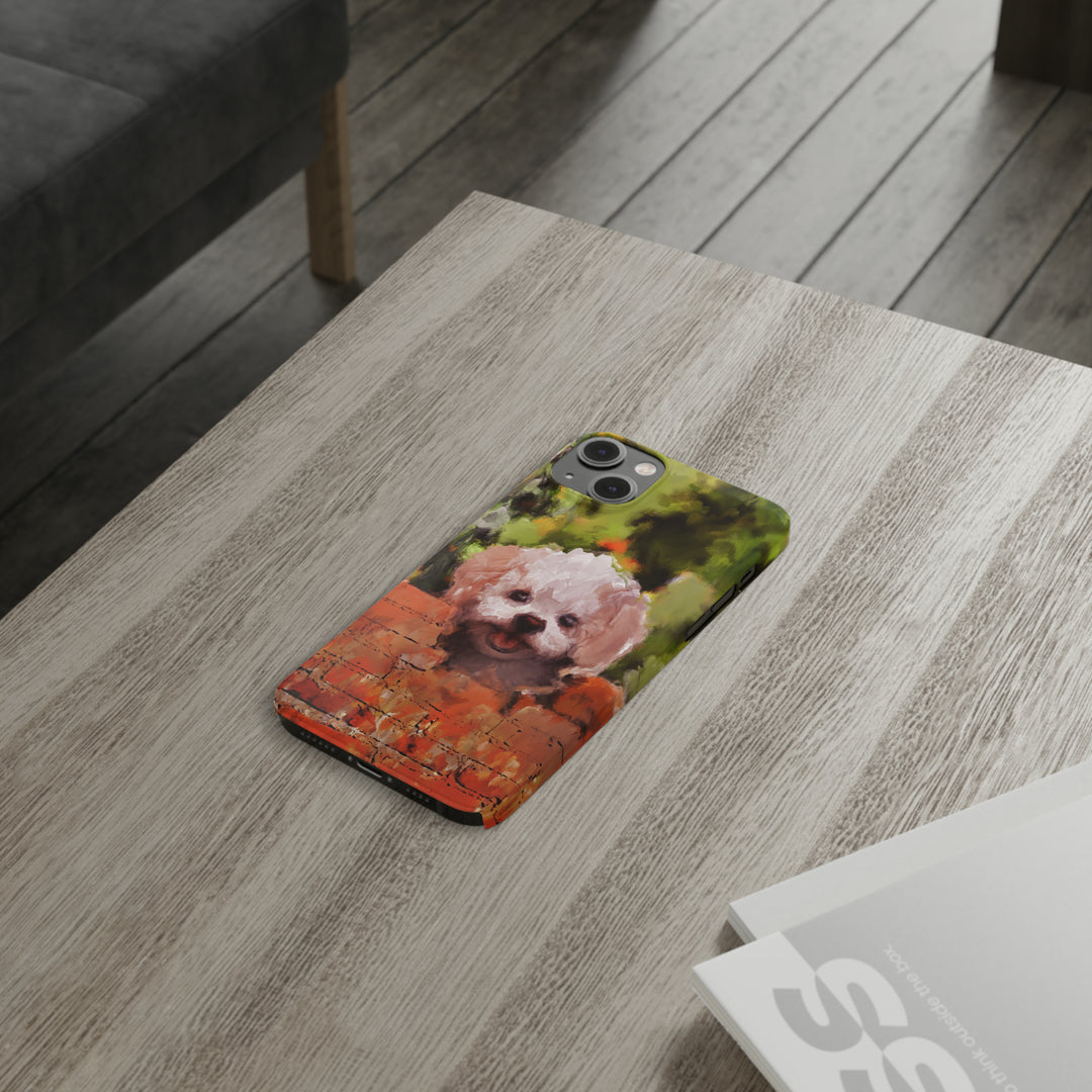 Slim Cute Phone Cases for Iphone - | iPhone 15 Case | iPhone 15 Pro Max Case, Iphone 14 Case, Iphone 14 Pro Max, Iphone 13, Bichon Frise Dog - Studio40ParkLane