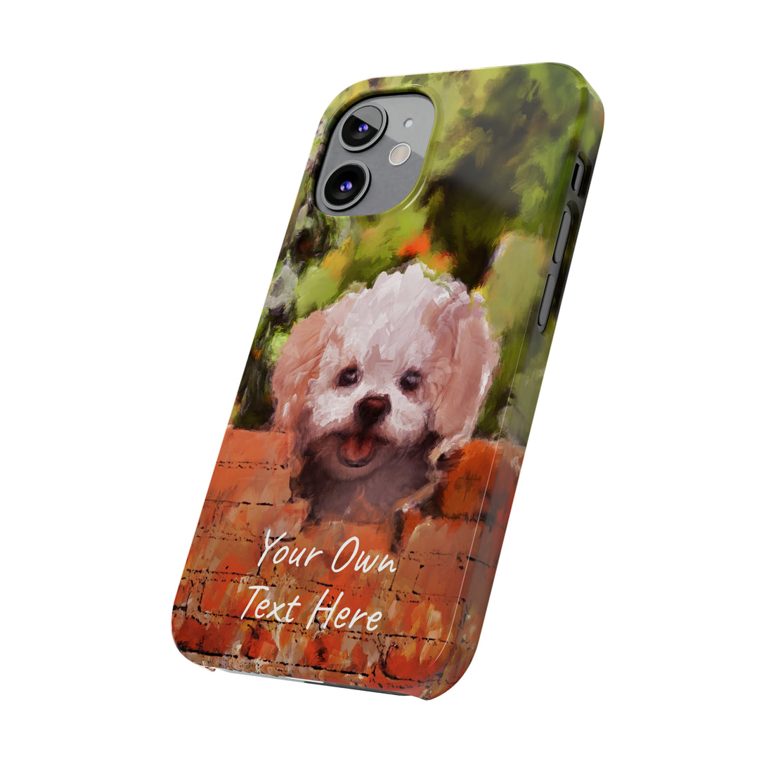 Slim Personalized Cute iPhone Cases - | iPhone 15 Case | iPhone 15 Pro Max Case, Iphone 14 Case, Iphone 14 Pro Max, Iphone 13, Bichon Frise Dog - Studio40ParkLane