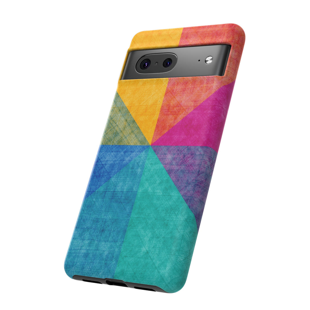 Impact Resistant, Colored Shapes, Cute Phone Cases for Samsung S24, S23, S22, S21, IPhone 15 pro Iphone 14 pro Iphone 13 IPhone 12 Iphone 11 - Studio40ParkLane
