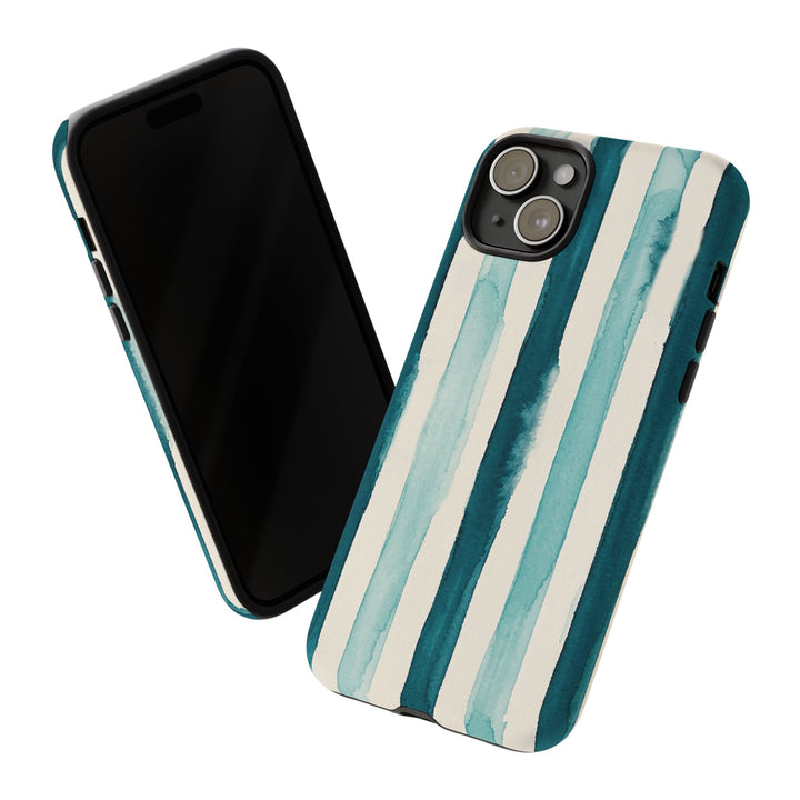Tough Cute Green Stripes Phone Case, for IPhone 17 Pro Max | Iphone 17 Air, Iphone 16, IPhone 15, 14 13 12, Samsung Galaxy S26, S25, S24, S23