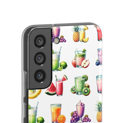 Cute Flexi Phone Cases, For Iphones and Samsung Galaxy Phones, Tropical Summer Fruit Cocktails, Galaxy S23 Phone Case, Samsung S22 Case, Samsung S21, Iphone 15, Iphone 14, Iphone 13