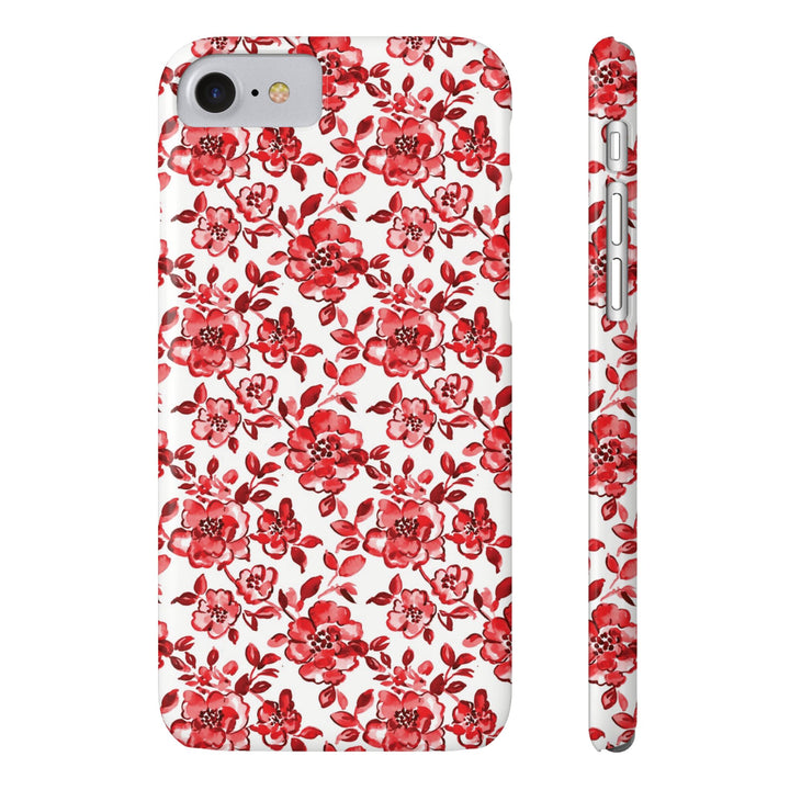 Slim Red Chinoiserie Gift for Her Cute Phone Cases for Iphone 16 Pro Max | iPhone 15 Case | iPhone 15 Pro Max Case, Iphone 14, Iphone 14 Pro Max, Iphone 13 12 11 8 7 - Studio40ParkLane