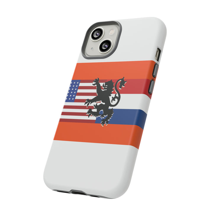 Cute IPhone Case | iPhone 15 Case | iPhone 15 Pro Max Case, Iphone 14 Case, Iphone 14 Pro Max Case IPhone Case for Art Lovers, Dutch US Flag - Studio40ParkLane