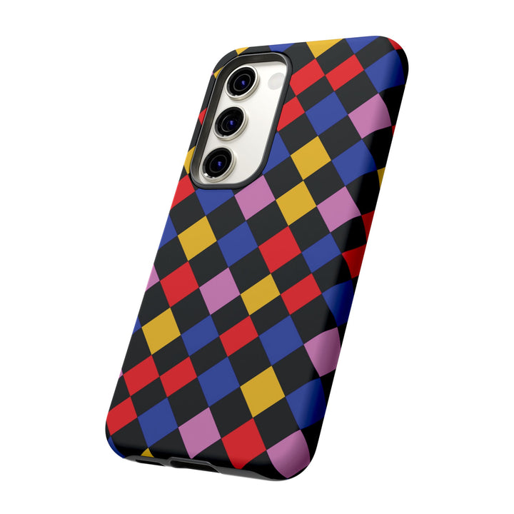 Aesthetic Tough Colorful Checkerboard Phone Case Premium - For iPhone 17 Pro Max iPhone 16 Pro iPhone 15 Iphone 14 Plus 13 Pro 12 11 10 XR - Studio40ParkLane