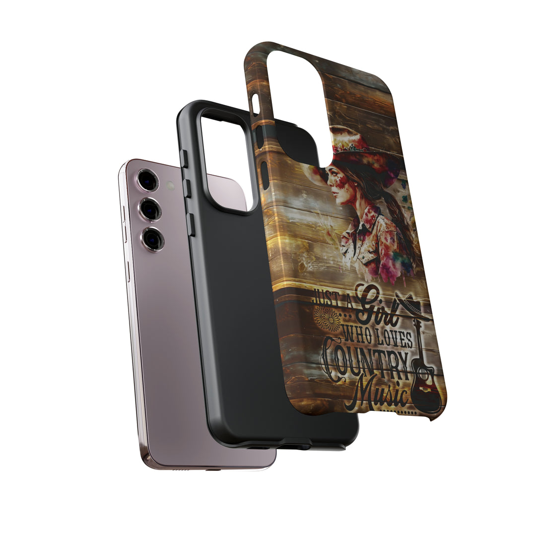 Cute Samsung Phone Case | Aesthetic Samsung Phone Case | Galaxy S23, S22, S21, S20 | Country Music Girl, Protective Phone Case - Studio40ParkLane