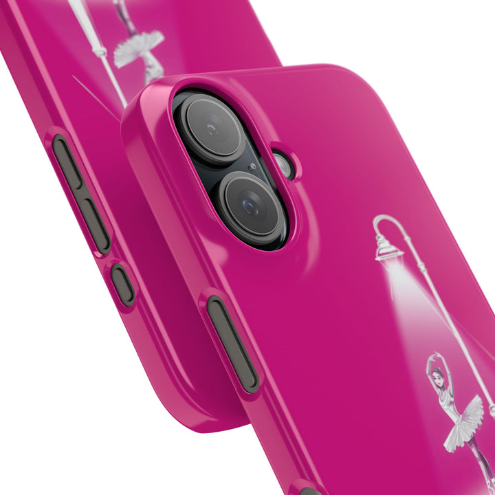 Slim Pink Ballet Dancer Spotlight Gift for Her Cute Phone Cases for Iphone 16 Pro Max | iPhone 15 Case | iPhone 15 Pro Max Case, Iphone 14, 13, 12, 11, 10, 8, 7 - Studio40ParkLane