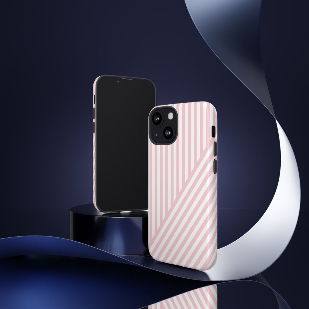 Custom Personalized Tough Phone Case - Aesthetic Stripes - For iPhone 17 Pro Max iPhone 16 Pro iPhone 15 Iphone 14 Iphone 13 Plus 13 12 11 - Studio40ParkLane
