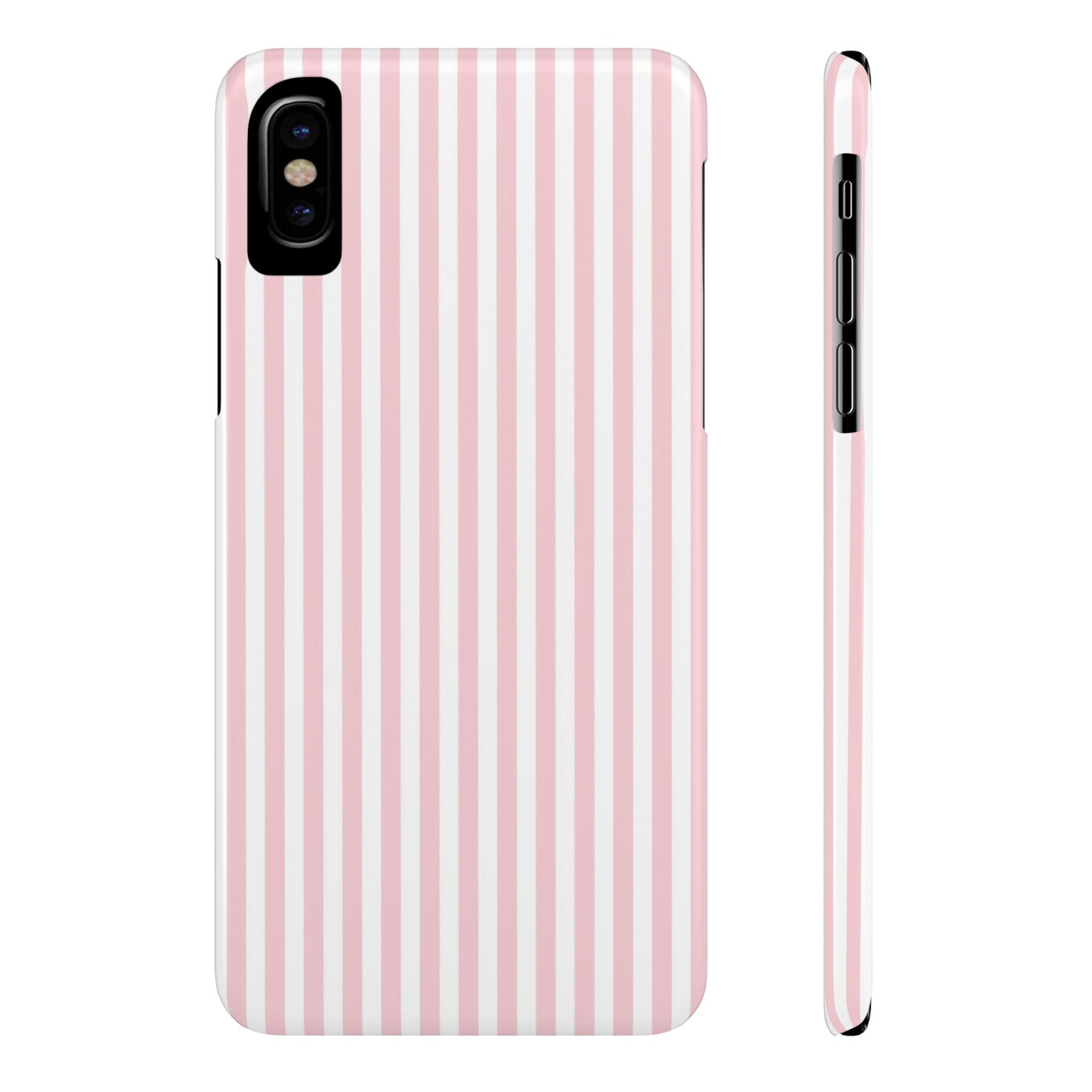 Slim Sweet Pink Striped Cute Phone Case for Iphone 16 - | iPhone 15 Pro Max Case | iPhone 14 Case Iphone 13 12 11 10 9 8 7 X XS Gift for Her