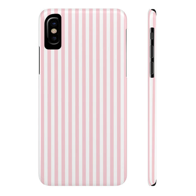 Slim Sweet Pink Striped Cute Phone Case for Iphone 16 - | iPhone 15 Pro Max Case | iPhone 14 Case Iphone 13 12 11 10 9 8 7 X XS Gift for Her