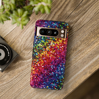 Muted Faux Play on Glitter Effect Cute Phone Case, for IPhone 16 pro Max | Iphone 15, Iphone 14, IPhone 13 Case, 11 8 7, Samsung Galaxy S24, S23, S22, S21, 2 Layer Protection