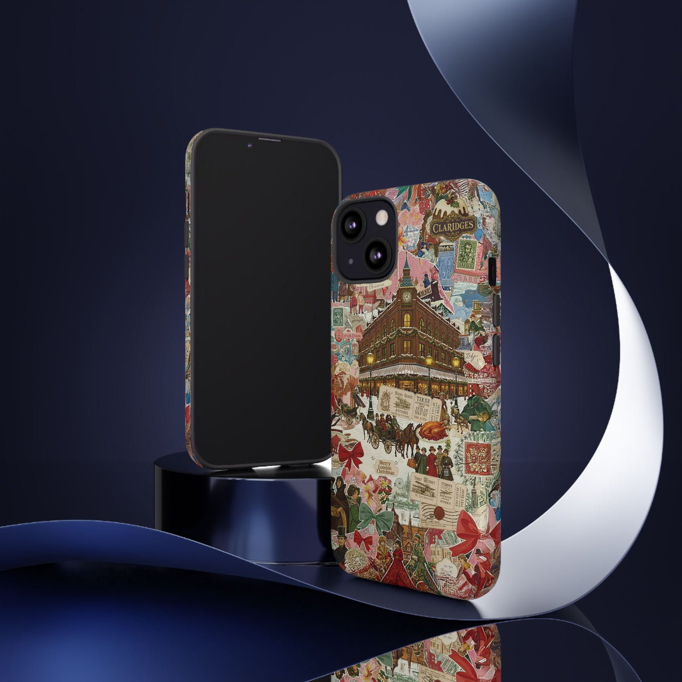 Aesthetic Tough London Coquette Collage Premium Phone Case - For iPhone 17 Pro Max iPhone 16 Pro iPhone 15 Iphone 14 Plus 13 Pro 12 11 10 XR - Studio40ParkLane
