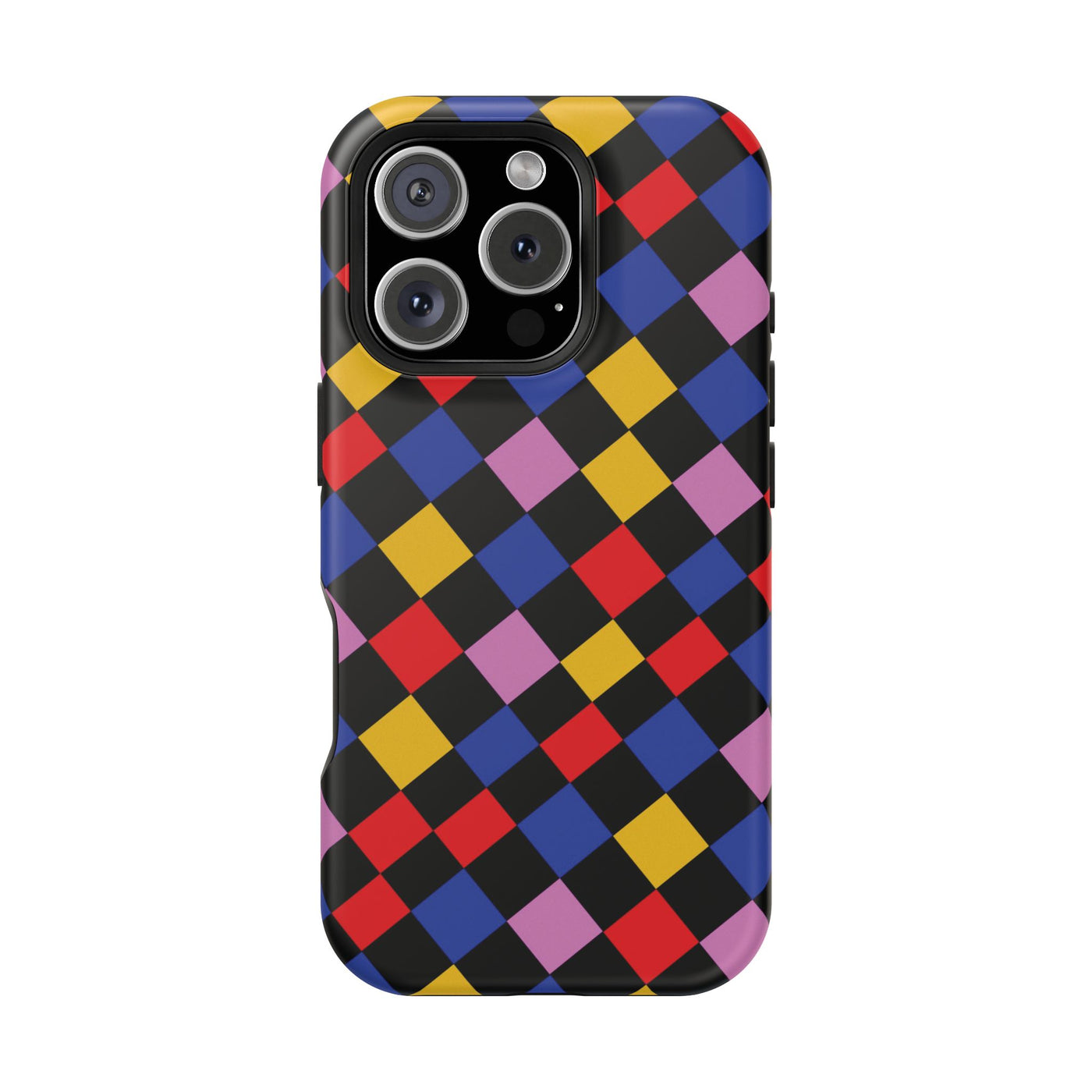 Aesthetic Colorful Checkerboard Tough Magsafe Phone Case - For iPhone 17 Pro Max iPhone 16 Pro iPhone 15 Iphone 14 Plus 13 Pro 12 11 Gift - Studio40ParkLane
