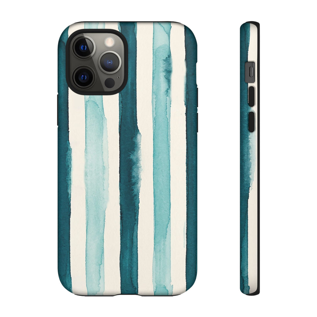 Tough Cute Green Stripes Phone Case, for IPhone 17 Pro Max | Iphone 17 Air, Iphone 16, IPhone 15, 14 13 12, Samsung Galaxy S26, S25, S24, S23