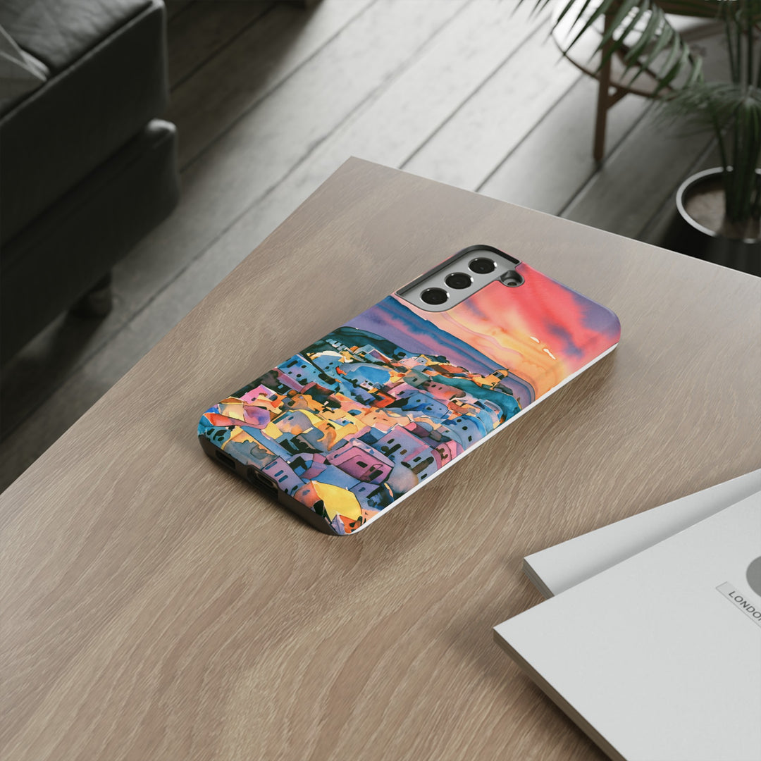 Impact Resistant, Greek Sunset, Cute Phone Cases for Samsung S24, S23, S22, S21, IPhone 15 pro Iphone 14 pro Iphone 13 IPhone 12 Iphone 11 - Studio40ParkLane