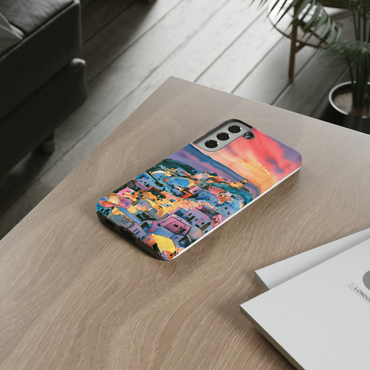 Impact Resistant, Greek Sunset, Cute Phone Cases for Samsung S24, S23, S22, S21, IPhone 15 pro Iphone 14 pro Iphone 13 IPhone 12 Iphone 11 - Studio40ParkLane