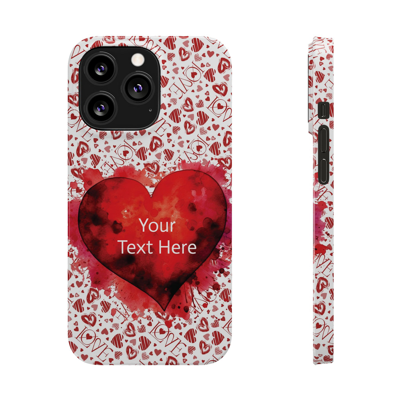 Slim Cute Phone Cases for Iphone - | iPhone 15 Case | iPhone 15 Pro Max Case, Iphone 14 Case, Iphone 14 Pro Max, Iphone 13, Valentine Hearts Love