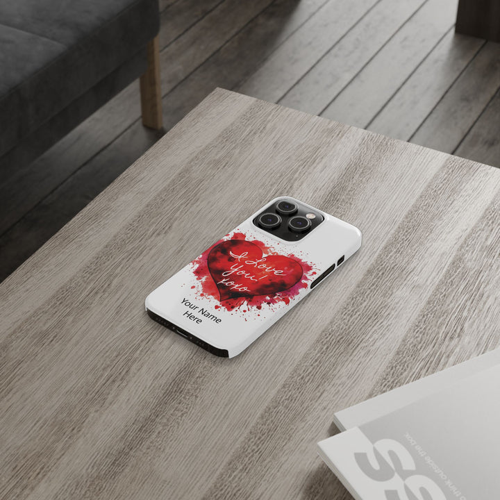 Slim Custom Personalized Valentine Love Gift for Her Cute Phone Cases for Iphone 16 Pro Max | iPhone 15 Case | iPhone 15 Pro Max Case, Iphone 14, 13, 12, 11, 10, 8, 7 - Studio40ParkLane