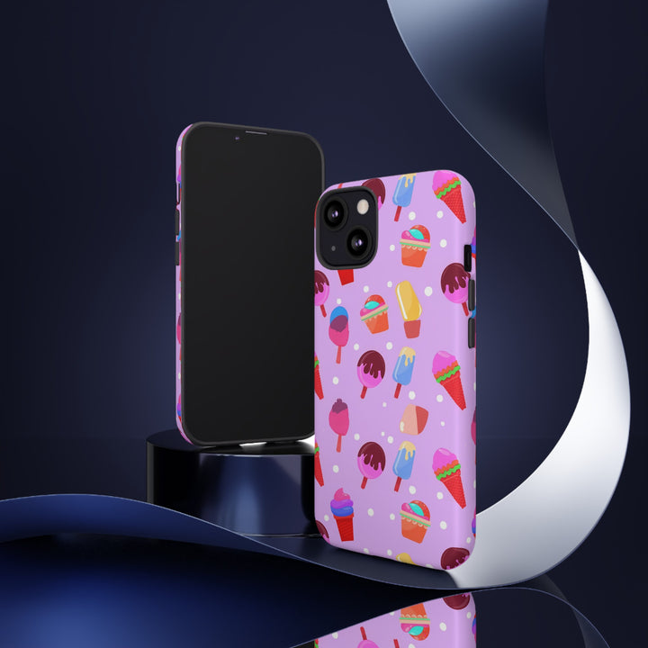 Cute Samsung Case | Cool Iphone Case | Summer Pink Ice - Cream, Samsung S24, S23, S22, S21, IPhone 15 Case | Iphone 14 Case, Iphone 13 Case - Studio40ParkLane