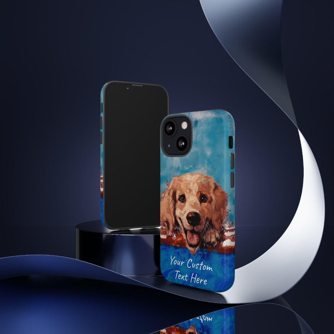 Personalize this Cute IPhone Case | Golden Retriever Dog iPhone Case, iPhone 15 Case | iPhone 15 Case, Iphone 14 Case, Iphone 14 Pro Max Case - Studio40ParkLane